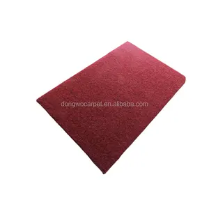 Велюровый коврик из 100% полиэстера для дешевого автомобильного Красного коврика в рулоне от производителя Dongwo