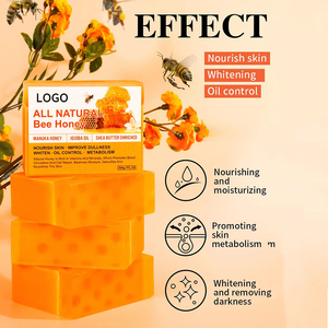 Jabón Facial Natural de Miel de Manuka, Barra Hidratante Iluminadora de Limpieza Suave <span class=keywords><strong>para</strong></span> Todo Tipo de Piel, Jabón de Miel de Abeja - Product Image 4