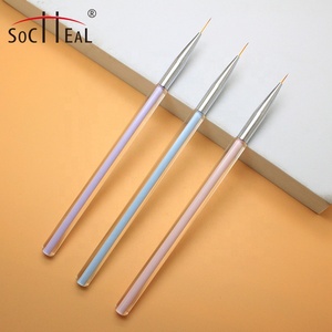 Set di pennelli per unghie Socheal di alta qualità 7mm 9mm 11mm per disegnare fodere e motivi per unghie - Product Image 3