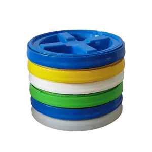 3.5 to 7 Gallon Plastic Pails Gamma Screw Lid/ Cap/ Cover / Top Heavy-duty HDPE Construction Leakproof Airtight