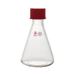 Frasco Erlenmeyer de vidrio borosilicato con cubierta de tornillo 100mL 250ml 500ml <span class=keywords><strong>1000ml</strong></span> Frasco cónico de capacidad con cubierta de rosca externa - Product Image 1