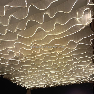 NIKA fait à la main <span class=keywords><strong>pas</strong></span> <span class=keywords><strong>cher</strong></span> <span class=keywords><strong>mariage</strong></span> <span class=keywords><strong>plafond</strong></span> décoration voilage blanc rideau tulle maille <span class=keywords><strong>plafond</strong></span> drapé - Product Image 5