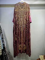 Robe de soirée longue ample, richement ornée, brodée et perlée, tenue de mariée musulmane pour cérémonie de mariage, Jalabiya Kaftan