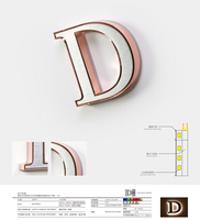 Enseignes LED personnalisables pour entreprises : Lettres lumineuses 3D alphabet pour transport rapide et sûr, enseignes totem LED extérieures