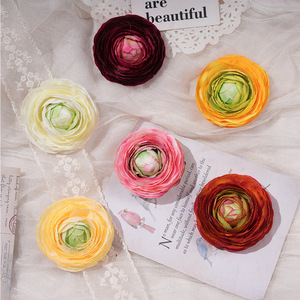 Horquilla con Flor de Loto Artificial Estilo Gota de Rocío, Flor de Seda, Accesorios para Boda, Decoración del Hogar, Accesorio Retro para el Cabello, Corsage - Product Image 1