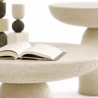 Table basse en marbre haut de gamme, salon, canapé, table à manger en fibre de verre renforcée de plastique et table basse