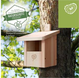 Nichoir suspendu en bois d'extérieur avec boîte imbriquée Style industriel Nichoir pour l'observation des oiseaux Liquidation de Noël Logo personnalisable - Product Image 4