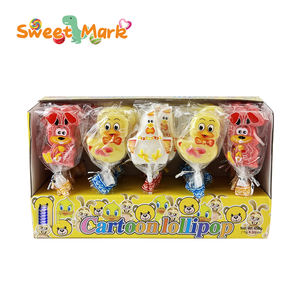 A forma di animale duro Candy lecca-lecca fruttato di <span class=keywords><strong>zucchero</strong></span> aromatizzato confezionato in scatola - Product Image 2