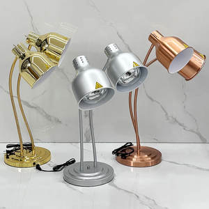 Luminária Elétrica de Buffet de Dupla Cabeça de Qualidade Hoteleira, Equipamento de Aquecimento de Alimentos em Material Metálico para Restaurantes e Hotéis - Product Image 5
