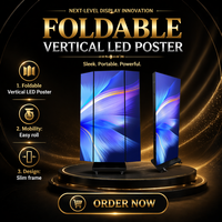 Pantalla LED Digital Vertical para Interiores GOB-P1.53, Texto/Animación/Gráficos, CMS SDK, 1280x1920, IP65, OEM, Tipo Tótem