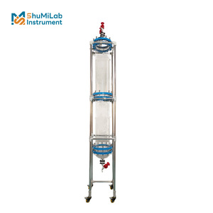 Cột sắc ký thủy tinh có độ chính xác cao để tách phòng thí nghiệm trong các phản ứng tổng hợp peptide - Product Image 2