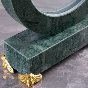 Médailles et Plaques de Récompense d'Assurance <span class=keywords><strong>en</strong></span> Marbre Vert de Forme Ronde avec Impression UV pour Souvenirs d'Entreprise - Product Image 3