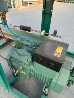 Unité de condensation de type V à haut rendement, compresseur de réfrigération industrielle avec condenseur refroidi par air pour moteur pour chambre froide