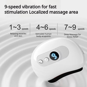 Health Care Handheld Portable Guasha Board Scraping Device Facial Massage Scraping Natural Bianstone Electric <b>Face</b> lift Massage - Product Image 4