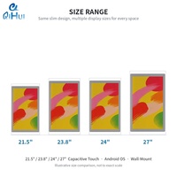 Plaque de porte numérique intelligente avec écran tactile LCD Android 13 de 13,3 à 32 pouces, murale, pour publicité électronique