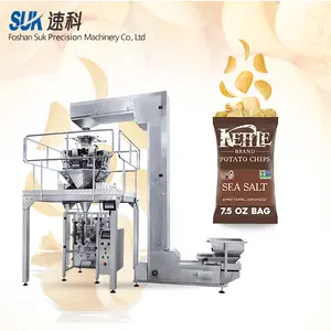 OEM ODM Fully Automatic Vertical Soft Candy Snack Dumpling Nitrogen Cereal Potato Chip Packaging Machine