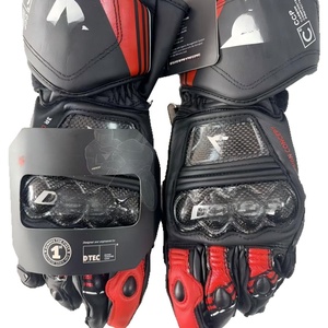 <span class=keywords><strong>Guanti</strong></span> da Moto <span class=keywords><strong>in</strong></span> <span class=keywords><strong>Pelle</strong></span> e Fibra di Carbonio, Quattro Stagioni, Traspiranti, Touchscreen, Resistenti alle Cadute e all'Usura, per Fuoristrada - Product Image 4