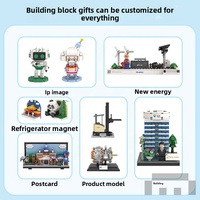 Regalos Corporativos Personalizados, Bloques de Construcción DIY, Servicio de Diseño Personalizado, Paisajes Urbanos Icónicos