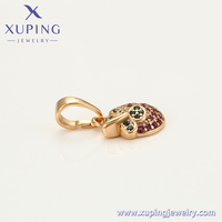 Bijoux xup en plaqué or 18K, Collection de fruits créatifs, exquis et délicat, fraise, pendentif en plaqué or, A00672363