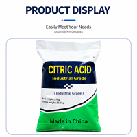 Acide Citrique en Poudre HBHJ Monohydraté Anhydre 99% Produit Chimique Industriel pour le Traitement et le Nettoyage de l'Eau des Chaudières Emballage 25kg