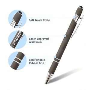 Stylos de mariage personnalisés de style moderne - Stylos à bille en métal électroplaqué pour entreprises - Product Image 4