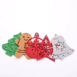 Nuevo Adorno Navideño de Fieltro con Forma de Hombre de Jengibre, Creativo, para Árbol de Navidad, Copo de Nieve, Decoración Colgante de Tela No Tejida - Product Image 2