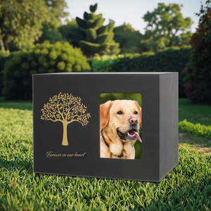 Urne Cinerarie Moderne in Legno per Animali Domestici, Versatili Cofanetti Commemorativi per Cani e Persone, per Funerali e Conservazione delle Ceneri - Product Image 5