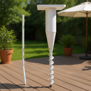 Base para sombrilla de exterior de 6.3x6.3x20.5 de acero para sombrillas de patio, uso en exteriores - Product Image 2