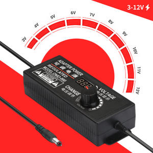 5A 3-<b>12V</b> <b>DC</b> Power Supply Adjustable with Digital Display for LED Light Dimming Motor Pump - Product Image 6