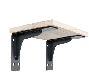 2pcs Heavy Duty Wall <strong>Brackets</strong> 30x30mm <strong>Black</strong> Iron <strong>Shelving</strong> <strong>Brackets</strong> - Product Image 1