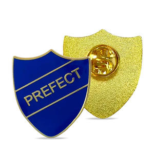 Badges de préfet d'école, épingles à revers en émail doux personnalisées, emblèmes d'autorité académique avec couleurs de <span class=keywords><strong>maison</strong></span>, broches d'identification - Product Image 3