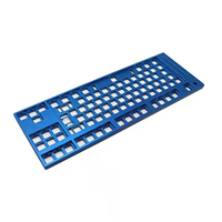 Kit DIY Keyboard Mekanik 75% Kustom dari Pabrik Kit Kerangka Keyboard Aluminium CNC PCB RGB Hot Swap