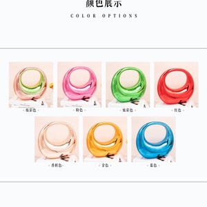 Boshiho Luxury Bags Women Handbags Acrylic <b>Wedding</b> Party <b>Clutch</b> Women Evening Bags Candy Color Wrist Bright Face Dumpling Bun - Product Image 5