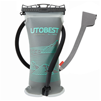 UTOBEST Poche à eau isolée 3L en TPU, étanche, sans BPA, écologique, avec valve Push-Pull pour la randonnée, la course à pied et le cyclisme