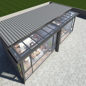 Invernaderos de Vidrio Personalizados de Primera Categoría, Casas de Cristal para Jardín, Invernaderos de Vidrio con Estructura de Aleación de Aluminio Garantizados - Product Image 2