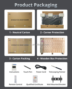 86inch IR kỹ thuật số LED LCD bảng trắng mulitscreen kỹ thuật số bảng tương tác bảng thông minh cho trẻ em trường - Product Image 6