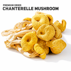 Chanterelles sauvages séchées de qualité supérieure, en vrac, naturelles et déshydratées, pour la cuisine gastronomique et l'approvisionnement alimentaire - Product Image 1