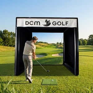 Simulateur de <span class=keywords><strong>Golf</strong></span> en plein air Portable et robuste, tente de plage de conduite, Cage de <span class=keywords><strong>Golf</strong></span> gonflable avec écran de film - Product Image 1