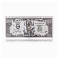 Bifold court carte de crédit Unique PU billet unisexe imprimé 100 Dollar Bill argent portefeuille femmes 2023