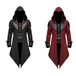 2024 uomo di Halloween nuovo stile medievale giacca retrò modello europeo americano personaggio teschio Unisex Casual Zombie Hero Design - Product Image 1