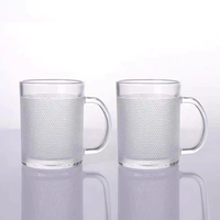 Fabricant vente en gros mug à bière en verre à sublimation réutilisable personnalisé avec poignée bouteilles en verre de qualité supérieure