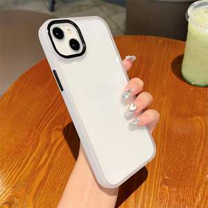 Funda para iPhone 17 Pro Max, color sólido simple, ranura metálica, transparente, cobertura total, a prueba de golpes - Product Image 2