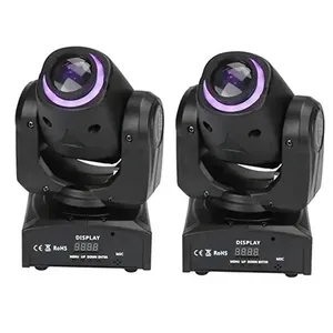 Halka ile 60w Led Spot hareketli kafa Dj gece Club disko ışığı Movil nokta hareketli kafa Mini sahne ışın ışıkları