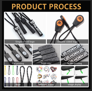Tirettes de <span class=keywords><strong>fermeture</strong></span> <span class=keywords><strong>éclair</strong></span> en tube thermorétractable, cordon de tirette en PE pour sacs, vêtements, accessoires de couture DIY, durable - Product Image 5