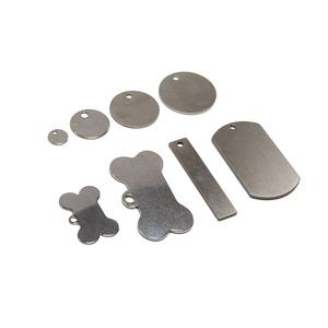 사용자 정의 금속 스테인레스 스틸 애완 동물 강아지 태그 실버 - Product Image 1