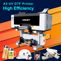 Petite Imprimante UV A3 Tout-en-un 30cm, Imprimante Numérique UV DTF pour Film, Autocollant et Transfert de Logo