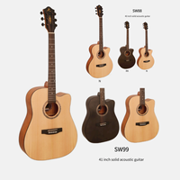 41 pouces En Gros Guitare Acoustique Engleman Épicéa Top Haute Qualité Pas Cher Étudiant Guitare Accepter OEM ODM Logo