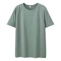 T-shirt personnalisé pour homme, col rond uni, manches courtes, t-shirt décontracté en coton, coupe décontractée, haut basique pour tous les jours, vêtement d'été