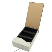 Boîte-cadeau en papier rigide pliable, 50 pièces, boîte-cadeau de luxe, impression personnalisée, élégante en carton magnétique, vente en gros
