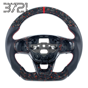 Volante Deportivo de Fibra de Carbono Forjado Rojo para Ford Focus MK4 ST ST-Line Fiesta MK8 Escape Kuga 2018-2025 - Product Image 1